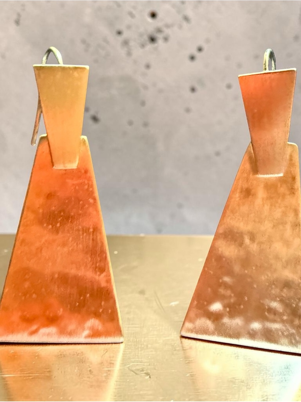 Kendra Scott Gold-Tone Geometric Triangle Earrings